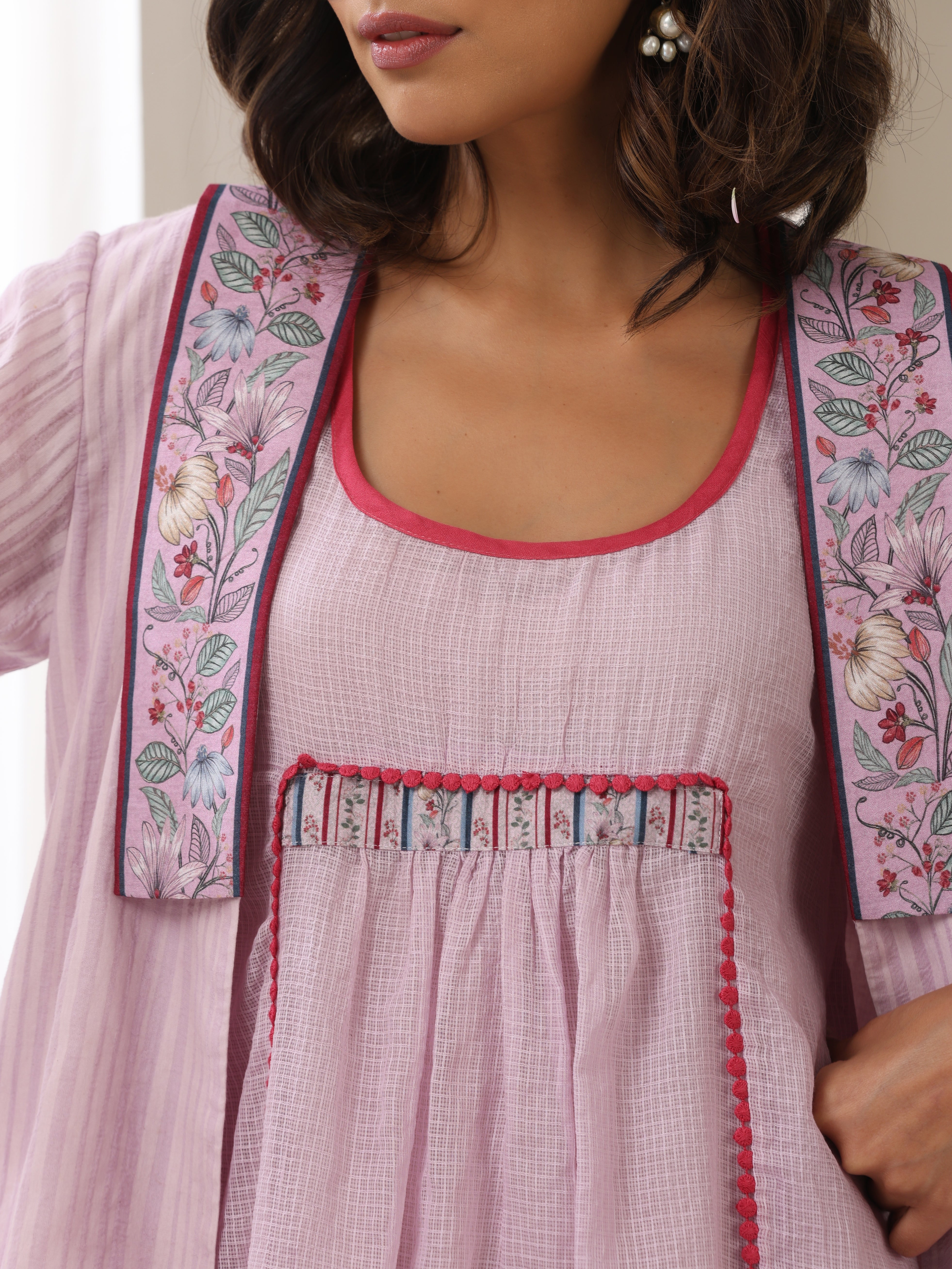 GULBAHAR SHORT SHRUG WITH INNER DRESS