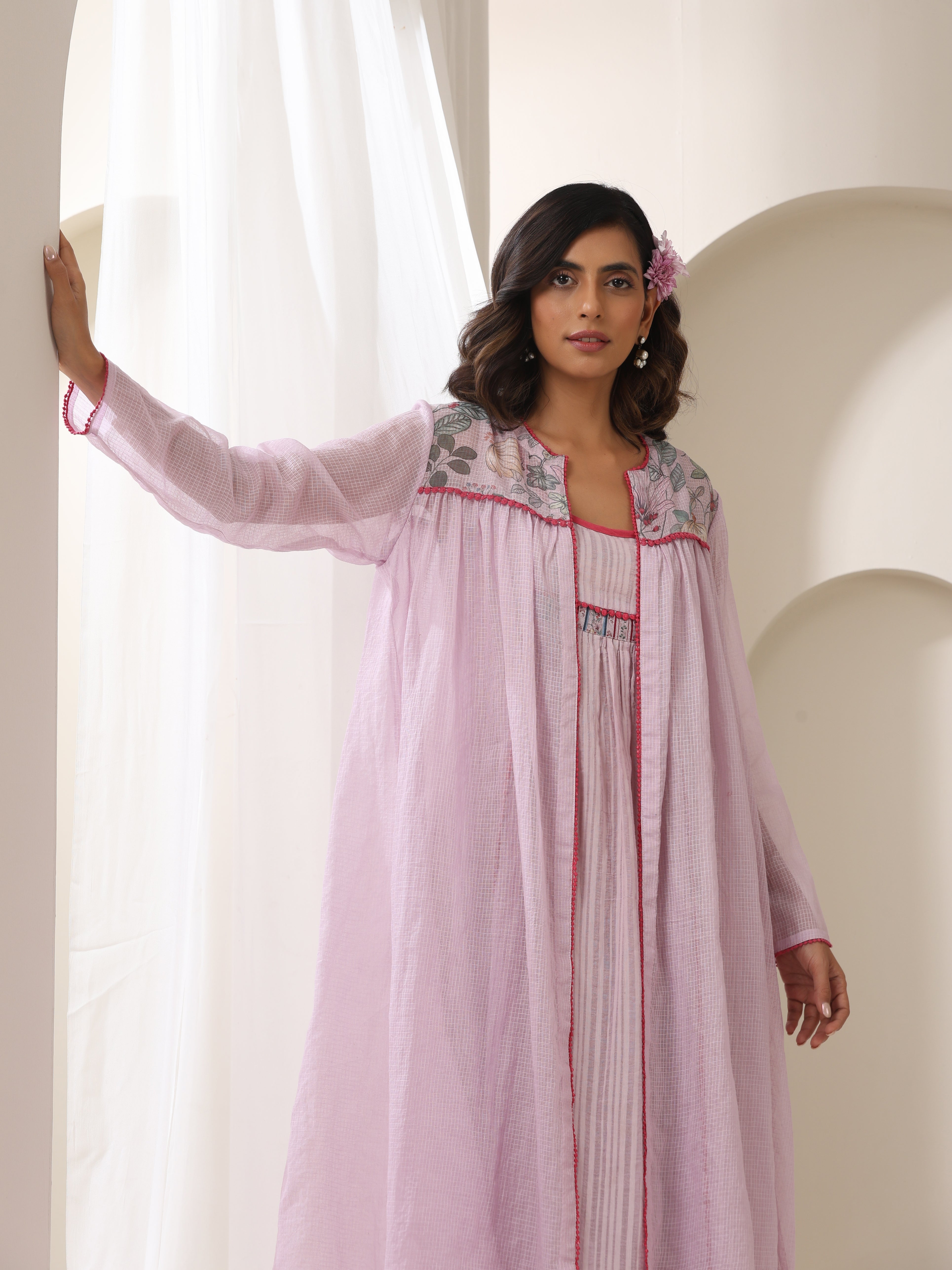 GULISTAN SHRUG WITH LONG INNER DRESS