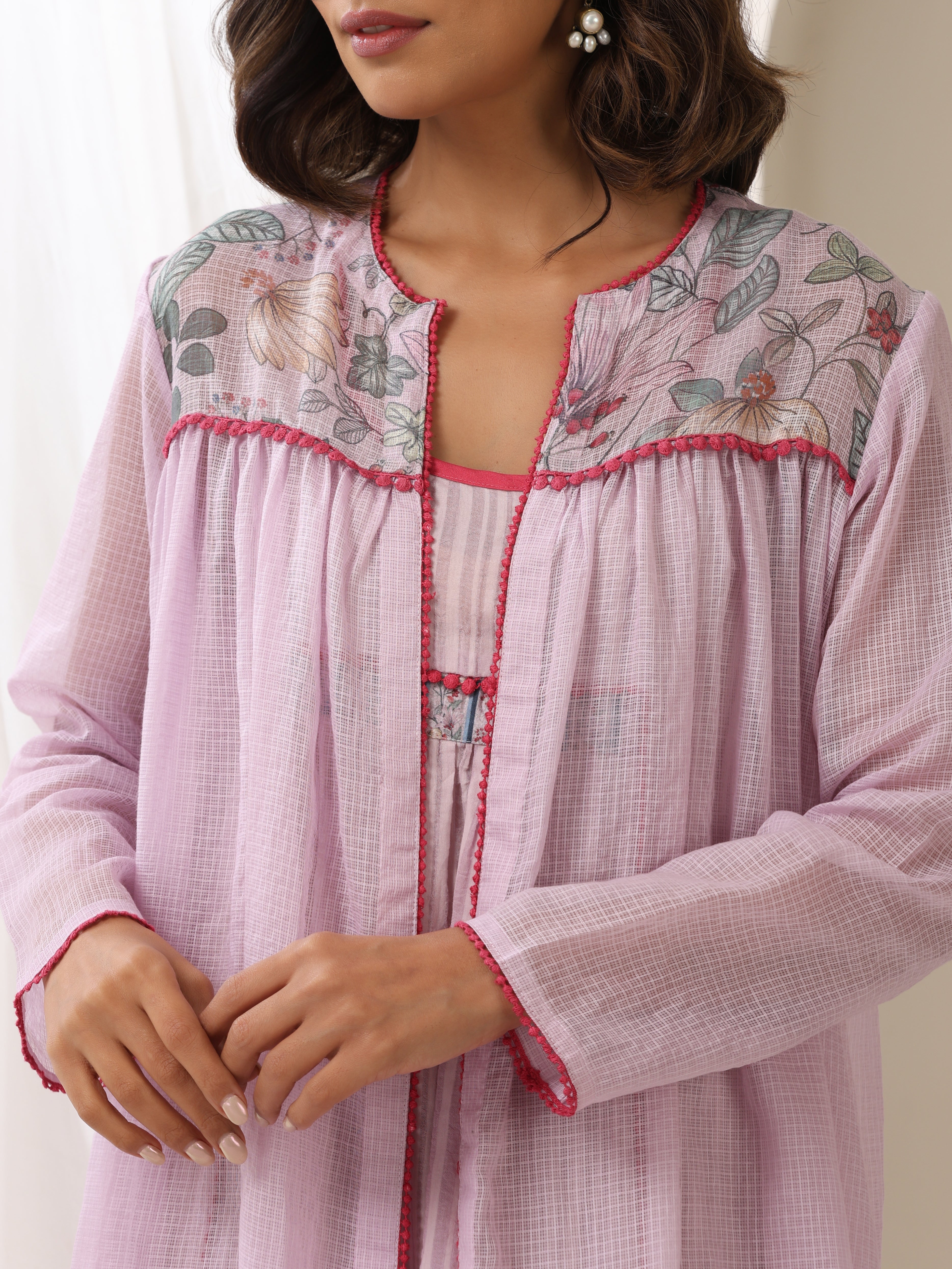 GULISTAN SHRUG WITH LONG INNER DRESS