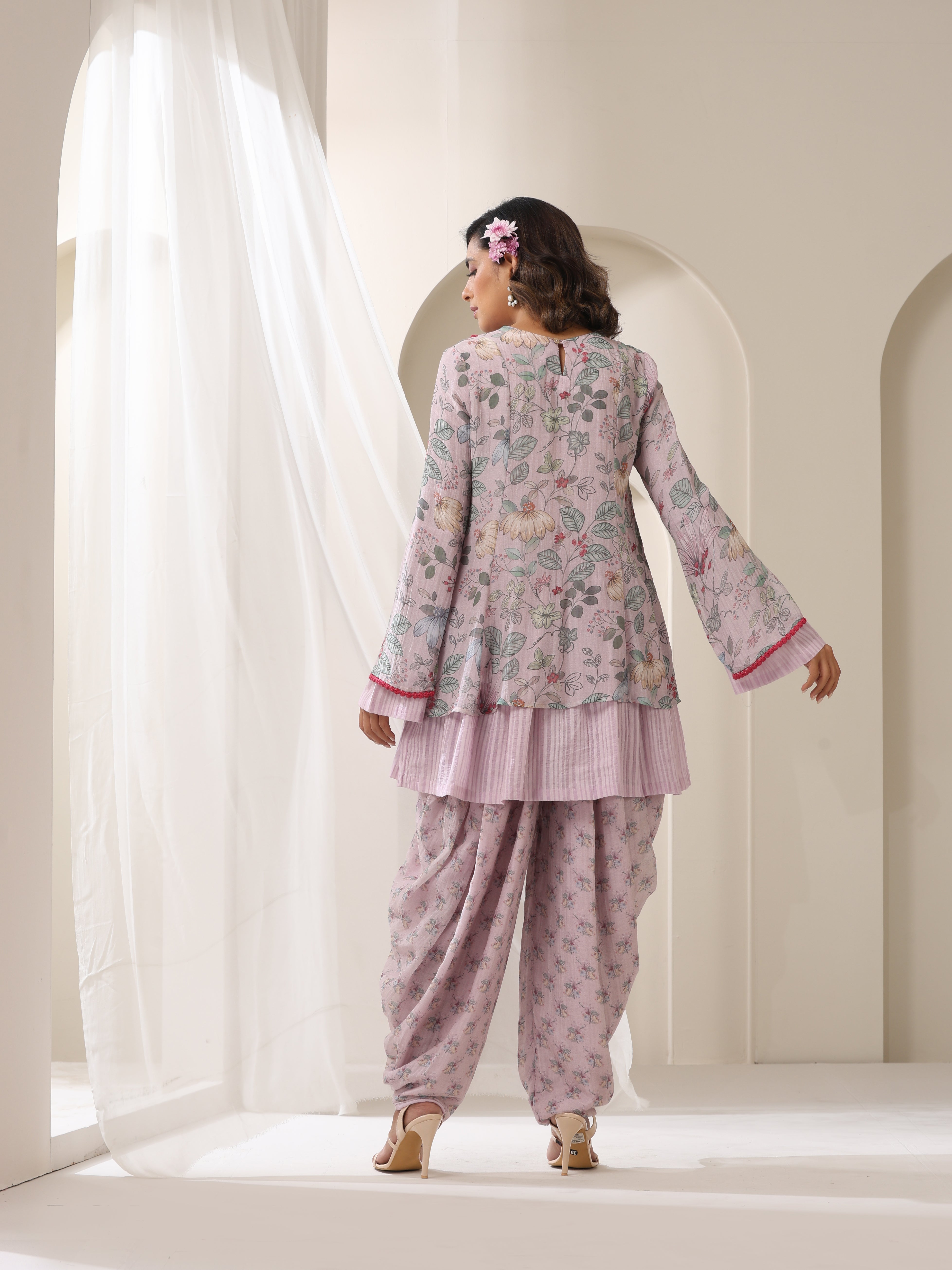 GULISTAN KEDIA TOP WITH GULBOOTI DHOTI PANT