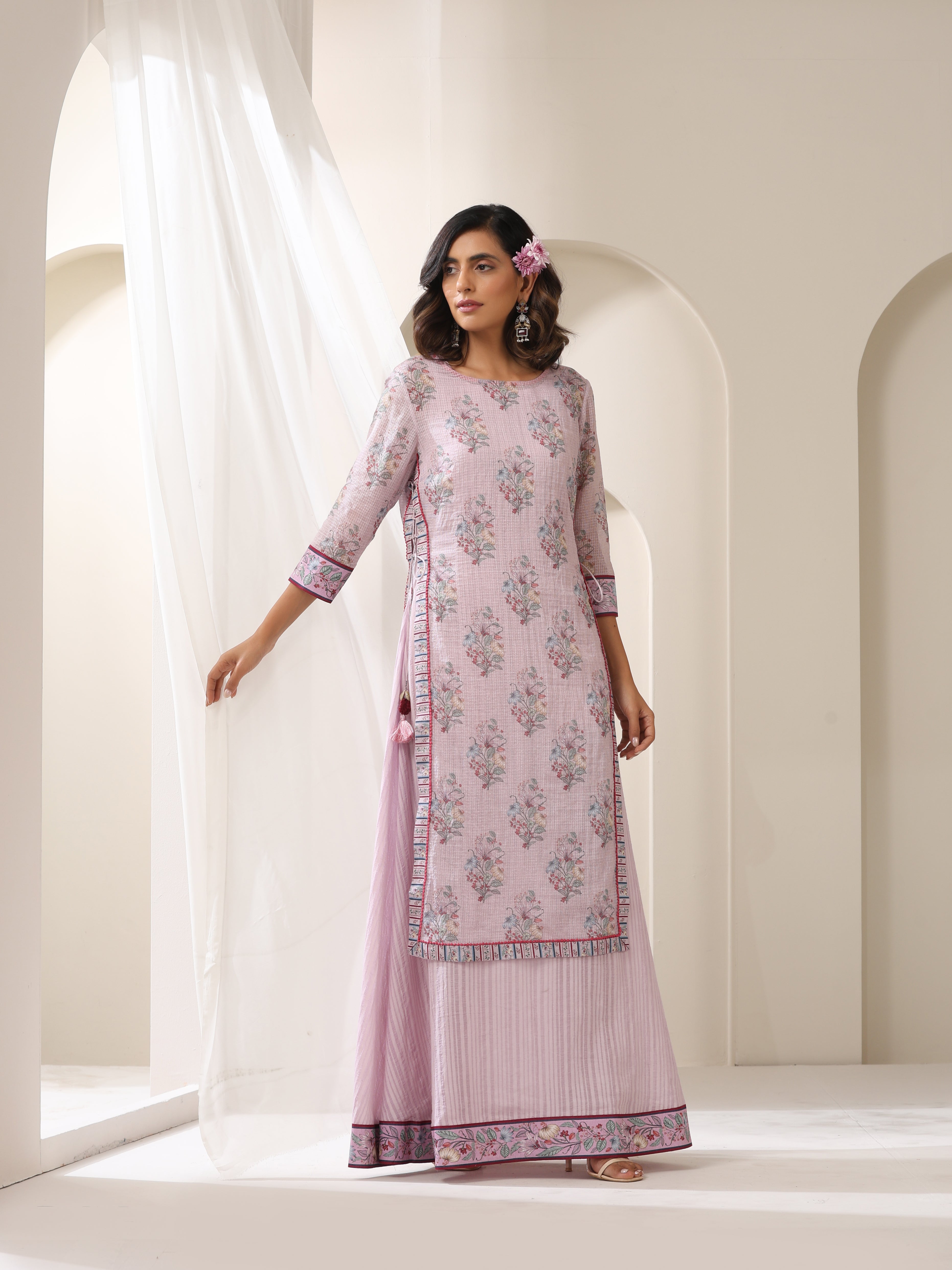 GULBOOTA PRINTED KURTA WITH INNER DRESS SET