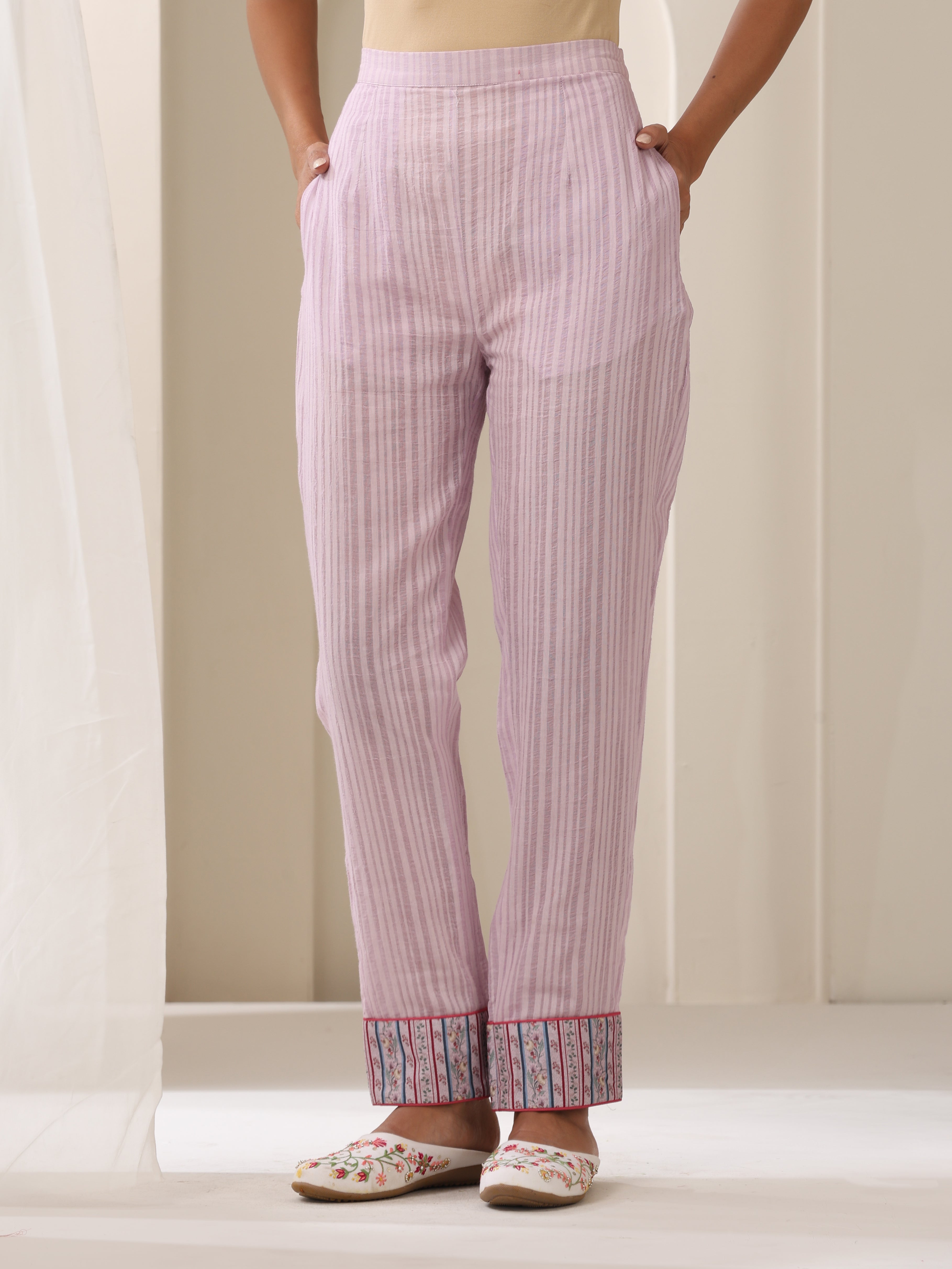 GULBOOTA PRINTED KURTA SET WITH PLAZZO