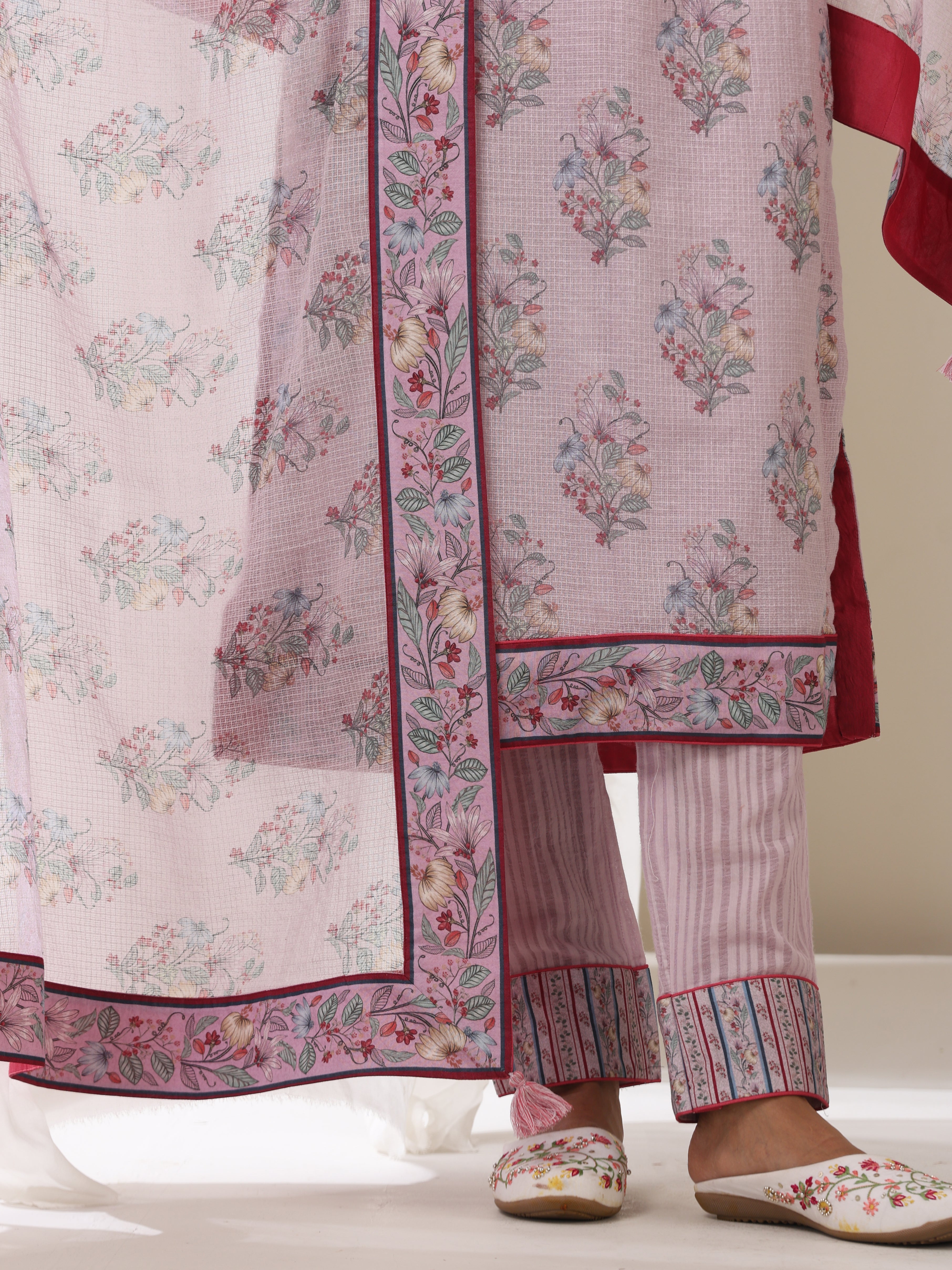 GULBOOTA PRINTED KURTA SET WITH PLAZZO