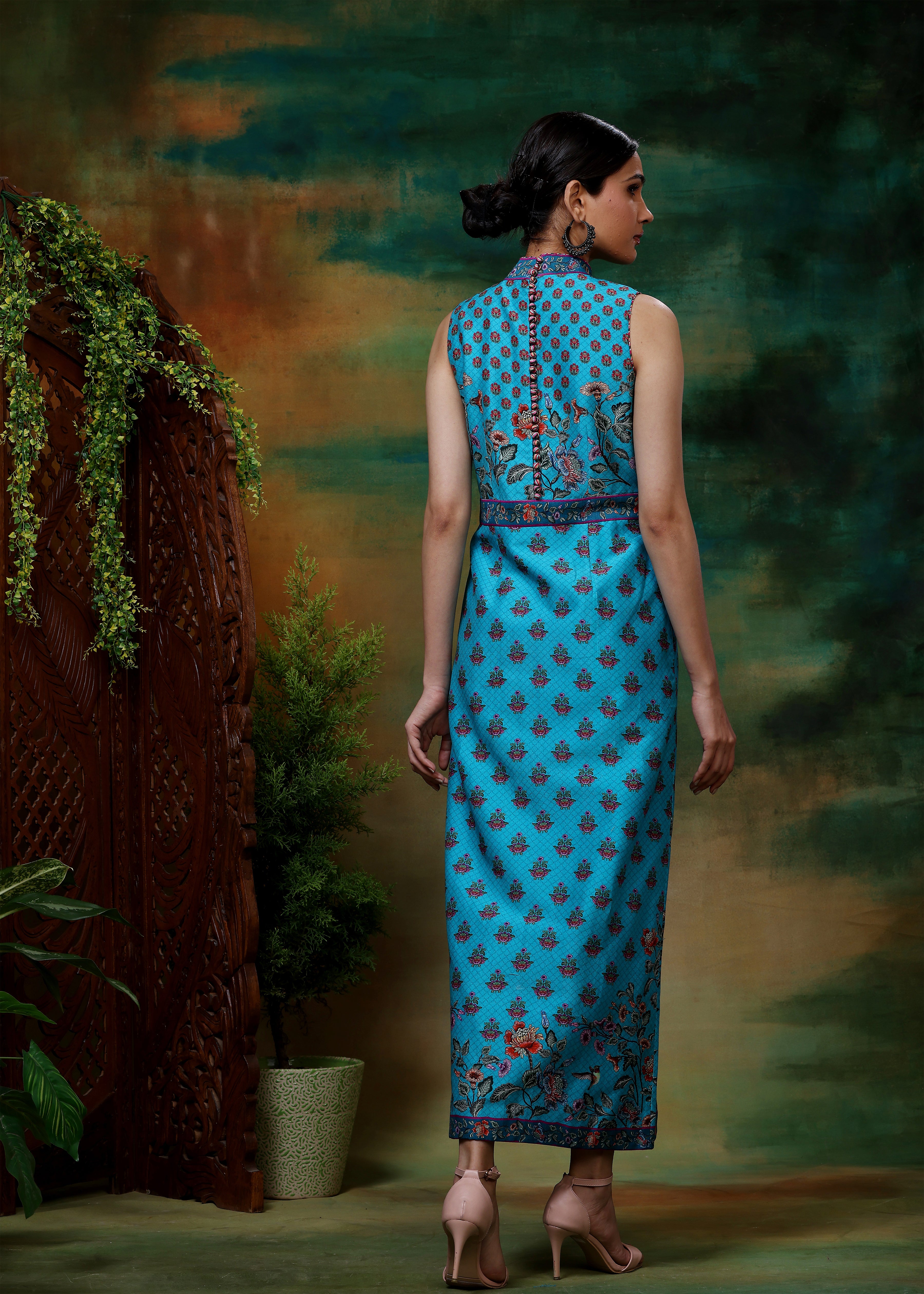 NEEL MAYURI LONG DRESS