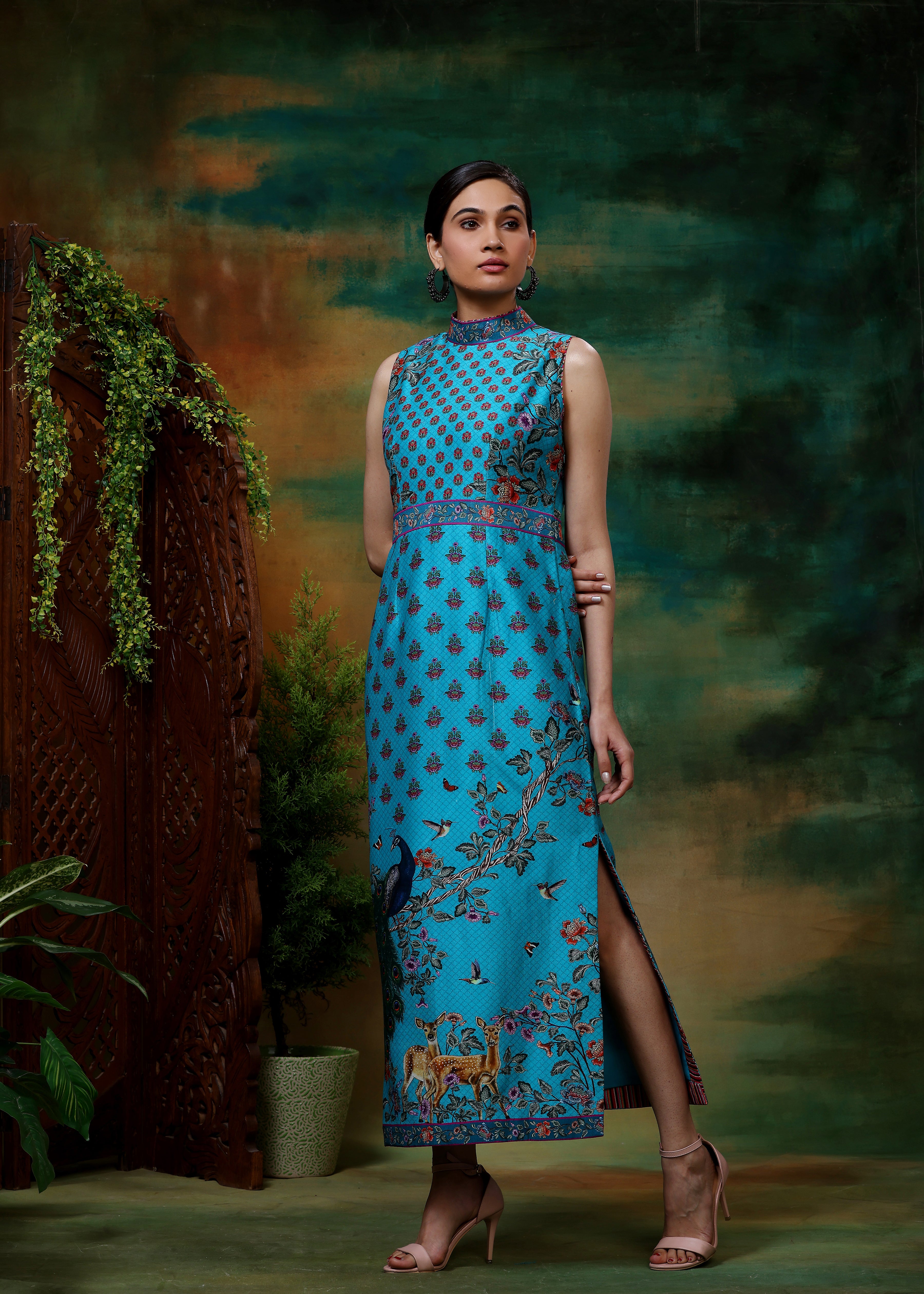 NEEL MAYURI LONG DRESS