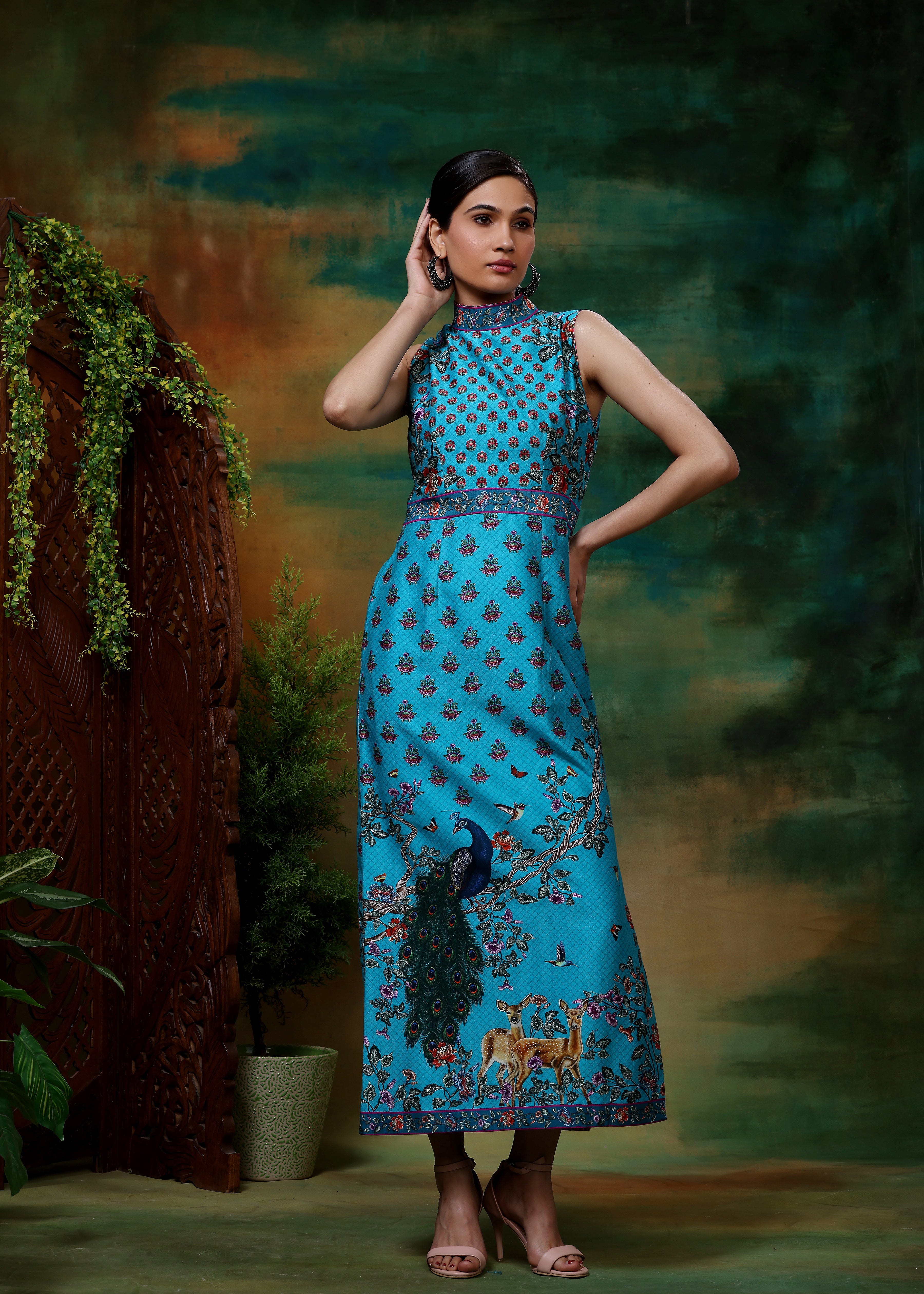 NEEL MAYURI LONG DRESS