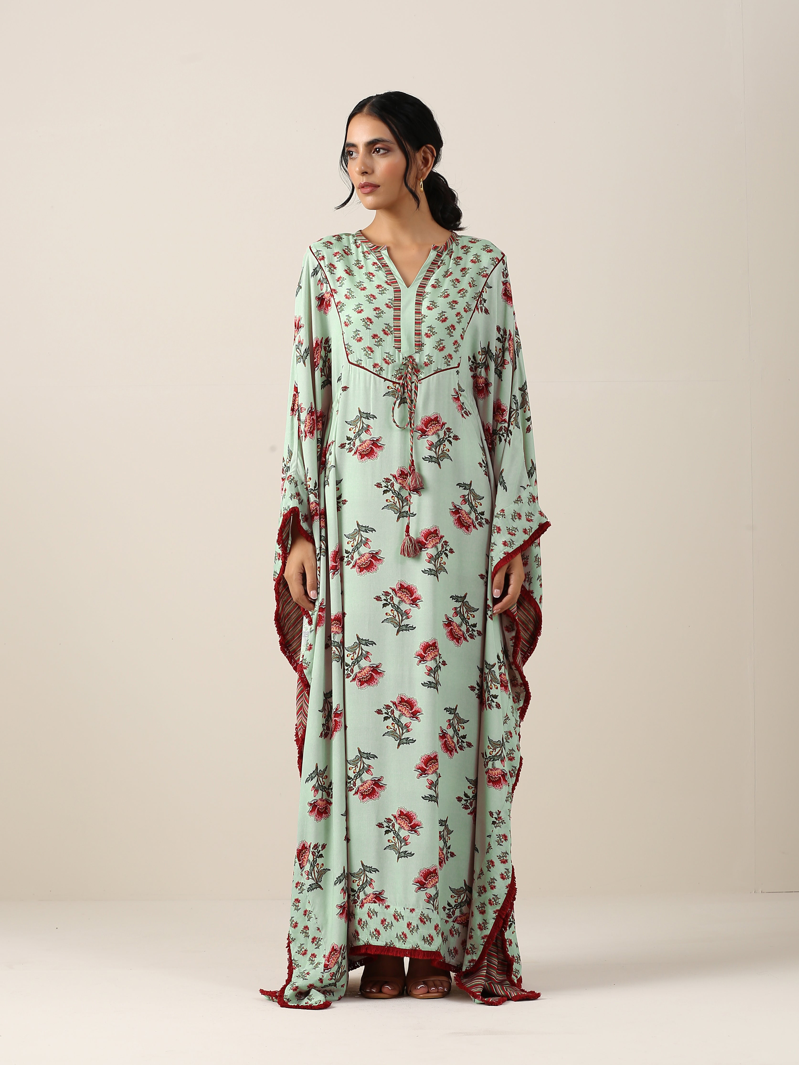 HARITA SUMAN BOOTA PRINT KAFTAN