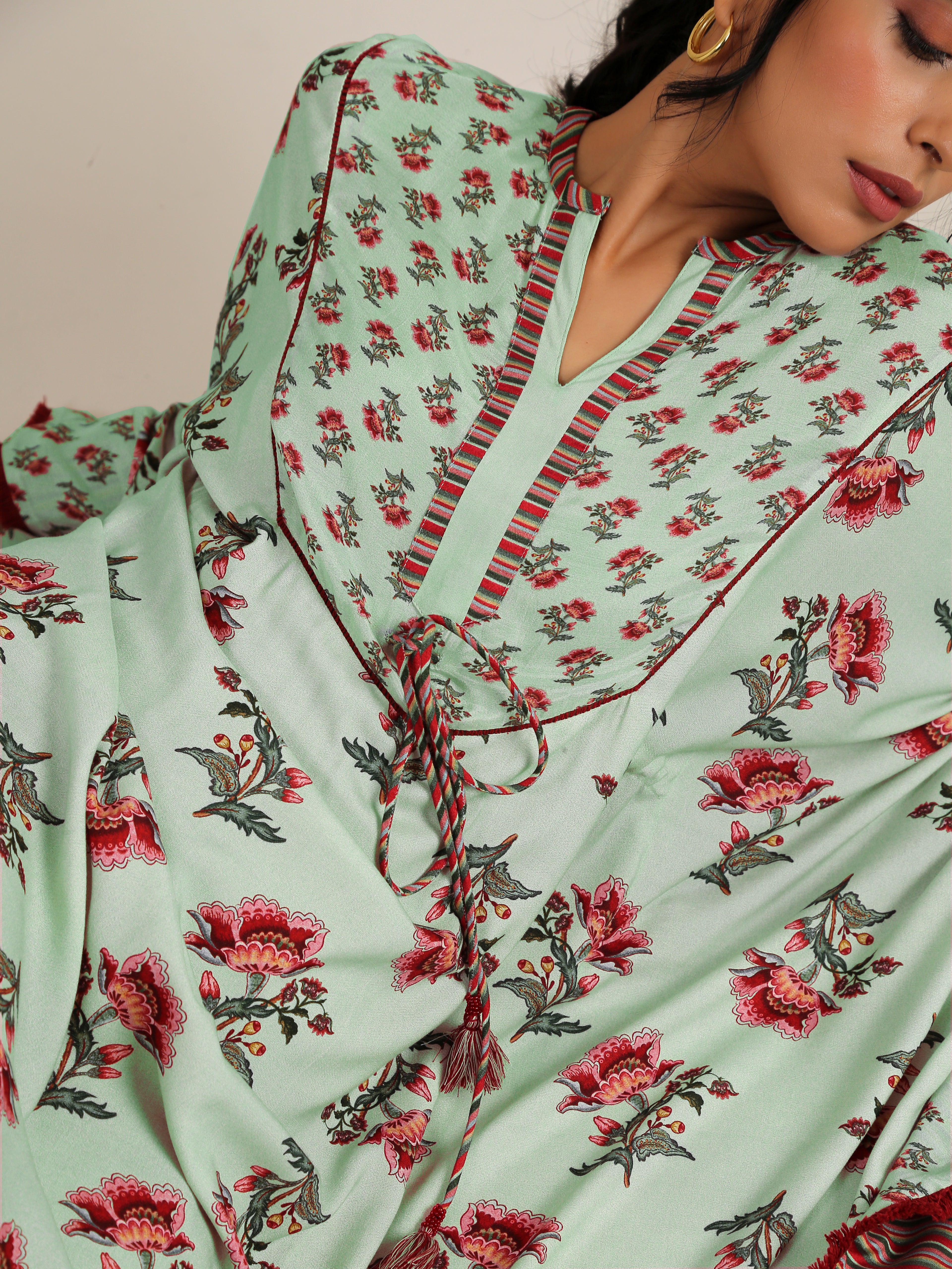 HARITA SUMAN BOOTA PRINT KAFTAN